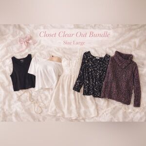 5/25$ CLOSET CLEAR-OUT BUNDLE SIZE LARGE